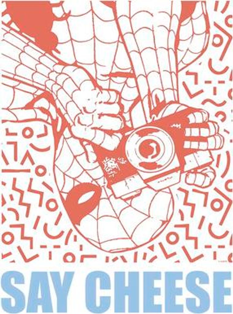Poster Marvel Spider-Man Say Cheese Red 30x40 cm