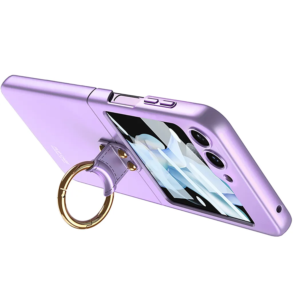 Custodia per Samsung Z Flip 5 Viola: Idea Regalo Utile e Robusta - 4