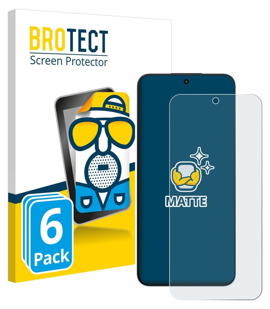 6x BROTECT Schutzfolie für Oppo A6s Pro Displayschutz Displayschutzfolie Folie Matt Entspiegelungsfolie