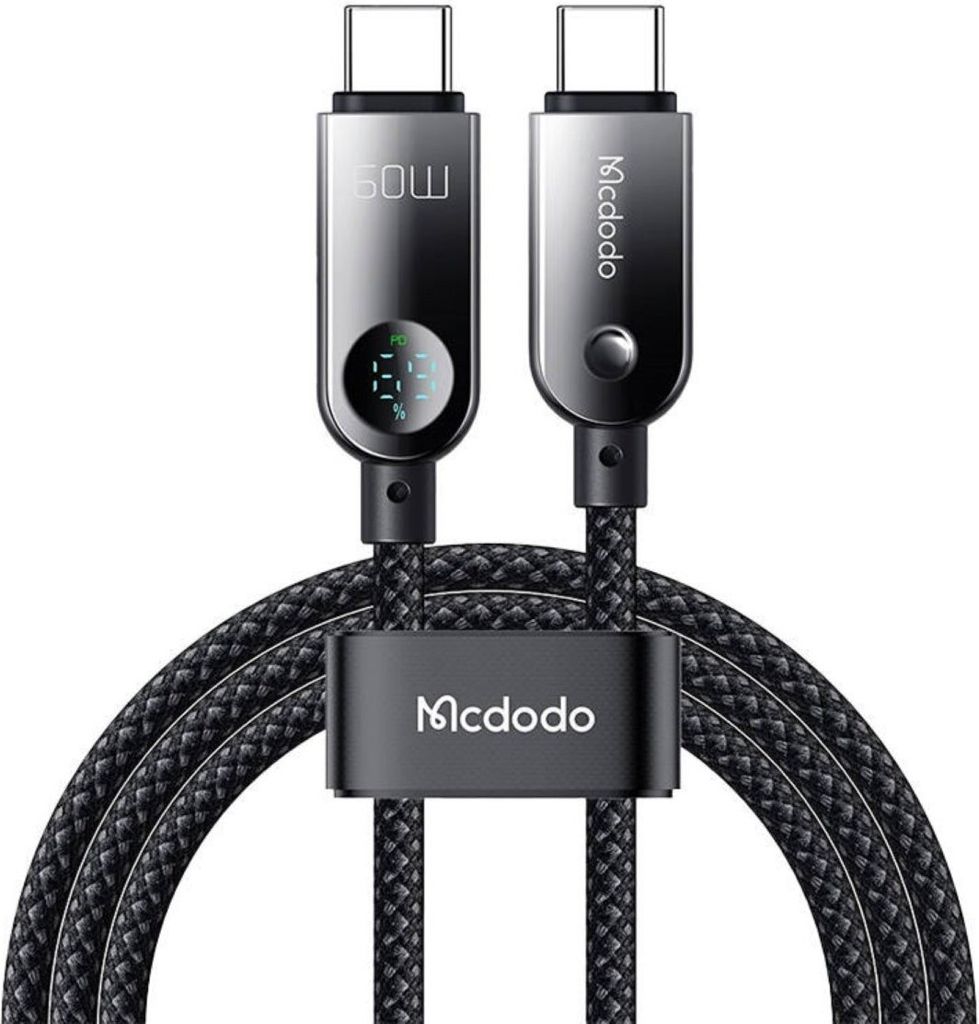 Mcdodo CA-4780 USB-C to USB-C 60W data cable 1.2m (black)