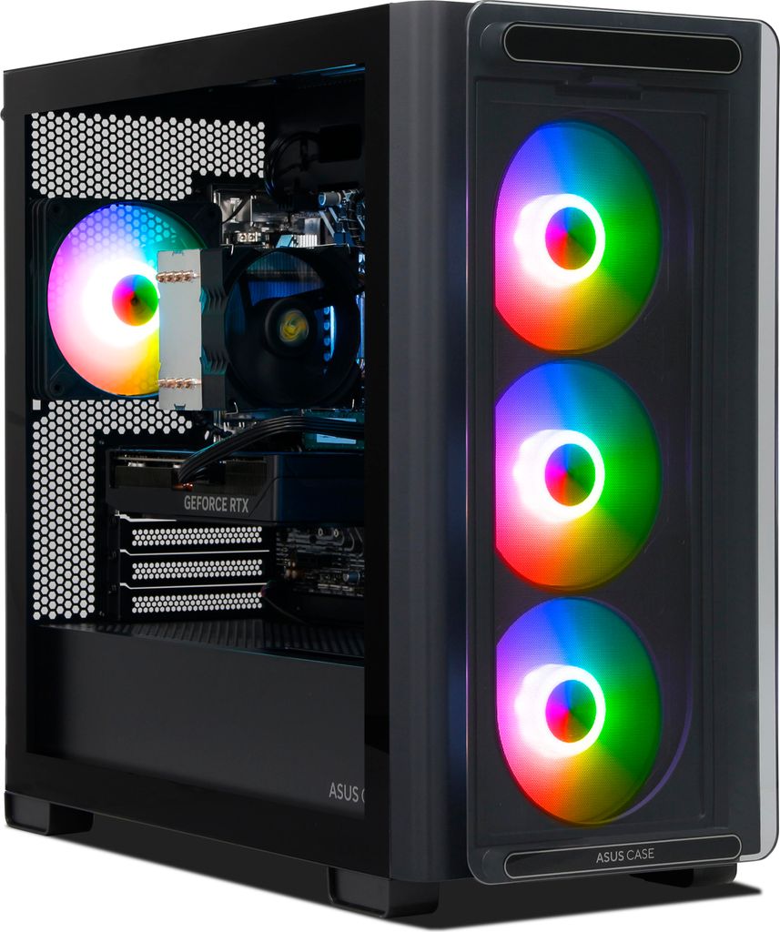 Ankermann Eternity Gaming PC, Intel Core i7-13700F, Nvidia GeForce RTX 5060 8GB, 16GB DDR5 RAM, 1TB NVMe SSD, Windows 11, WLAN & Bluetooth