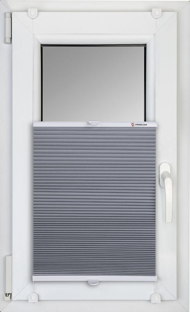 THERMO WABENPLISSEE 100% VERDUNKELNDFALTROLLO JALOUSIE (Hellgrau PM04, 45x100 cm)