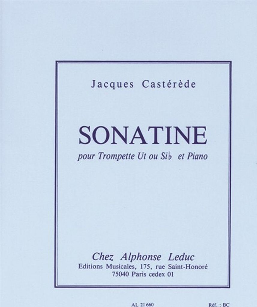Sonatine pour trompette (ut/sib) et piano
