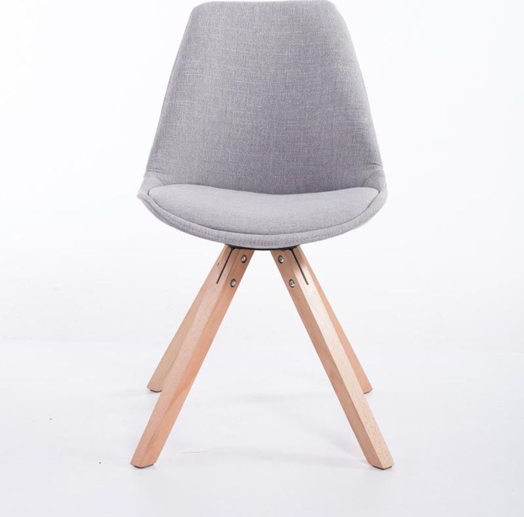 Besucherstuhl Toulouse Stoff Natura Square grau