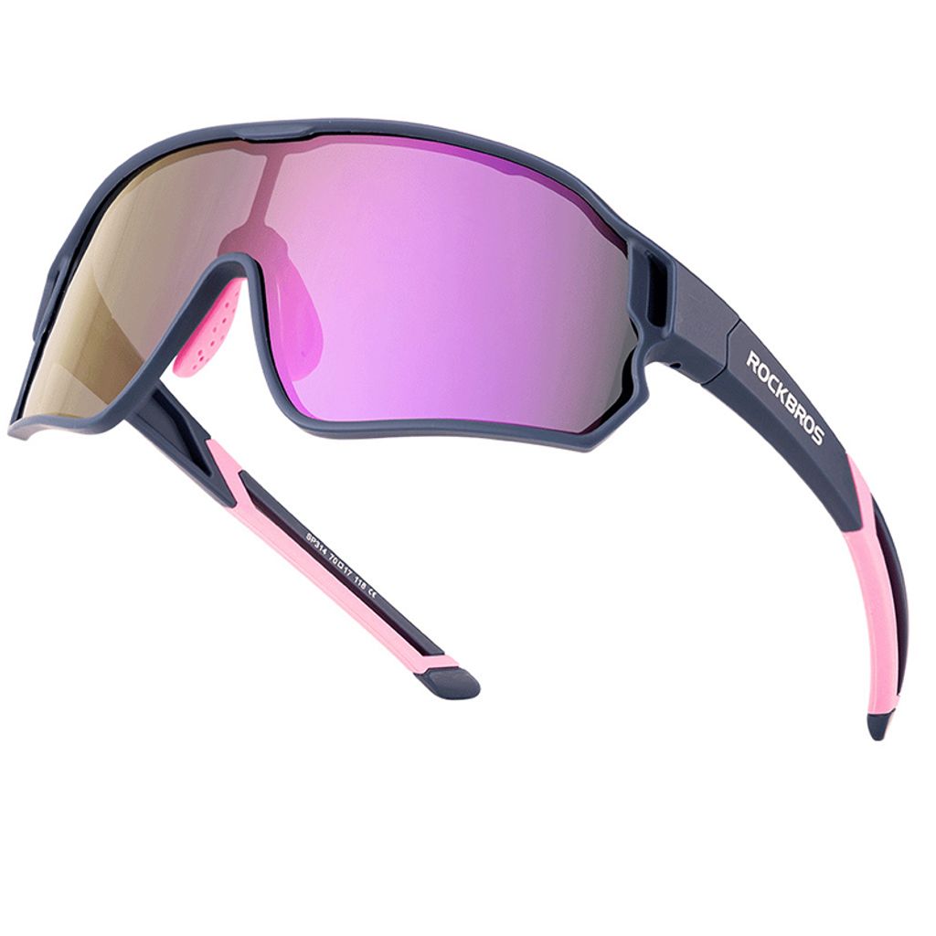 ROCKBROS Fahrradbrille Kinder/Jungen 8-14 Alt Sonnenbrille Polarisierte Brille für Outdoorsport Blau