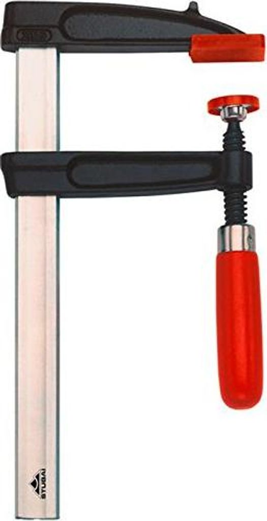 STUBAI Schraubzwinge mit Profilschiene, DIN 5117 T 600x175mm