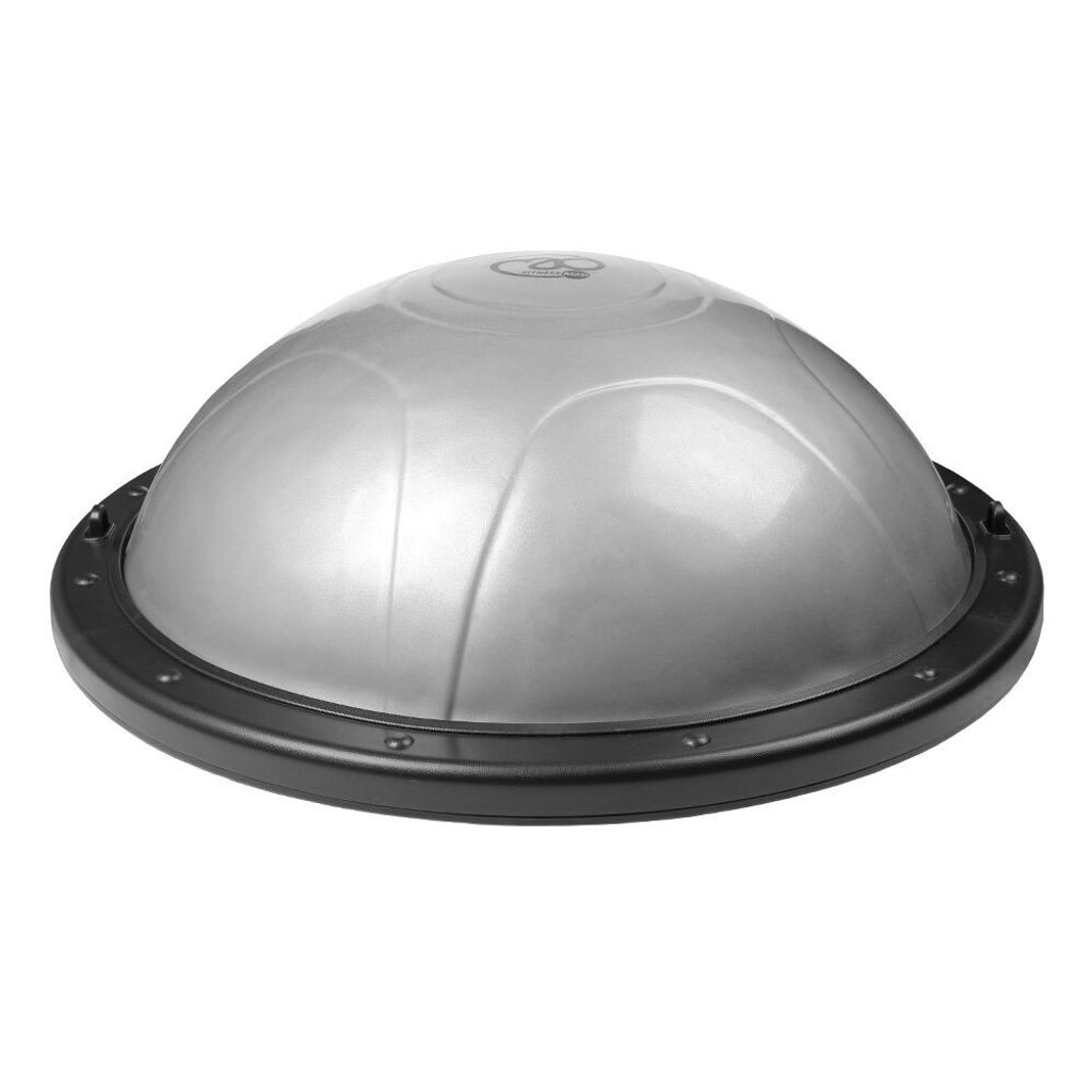 Fitness Mad - Halbkugel zum Aufblasen "Pro II" MQ279 (Einheitsgröße) (Silber/Schwarz)