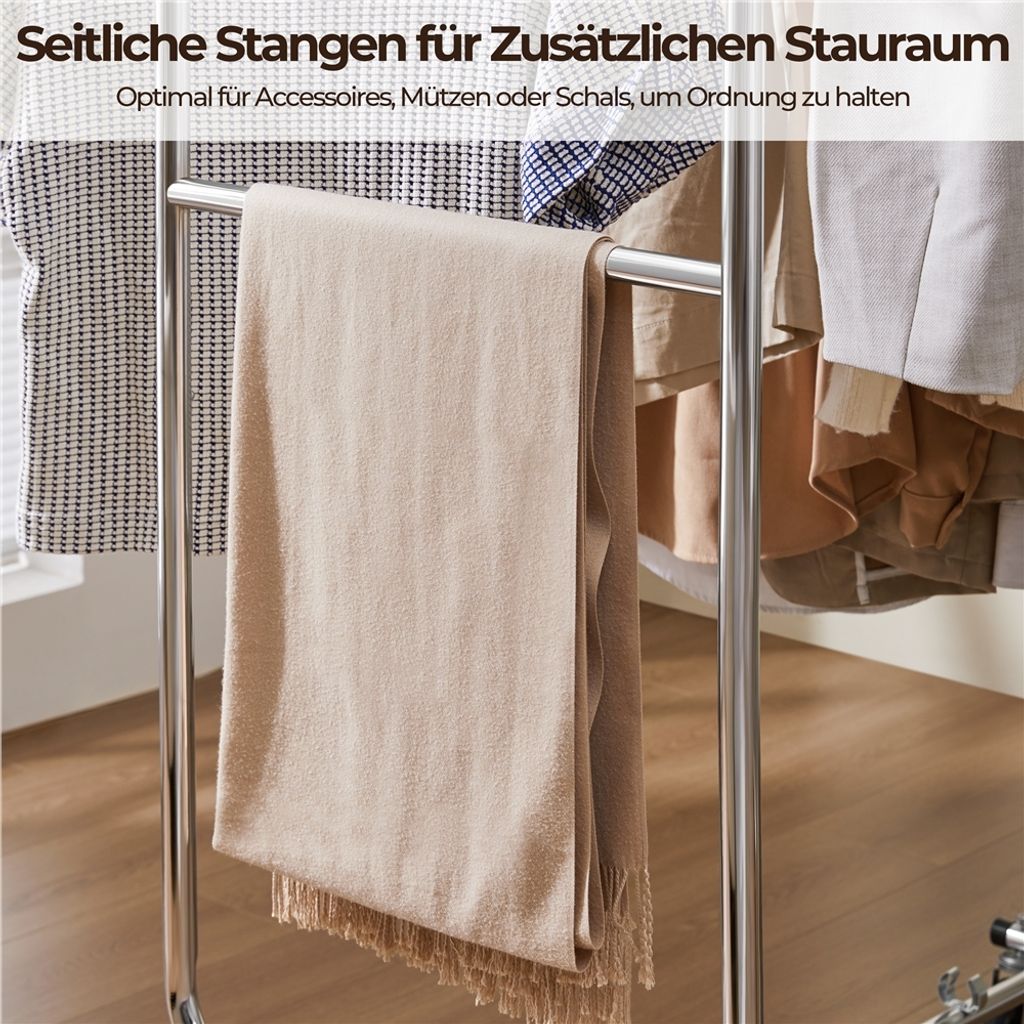 Yaheetech Kleiderständer Stabiler Garderobenständer 2 Produktbild 7