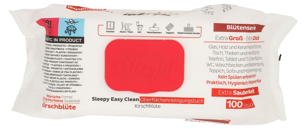 Sleepy Easy Clean Mixset 3x100 Stück Lila,Pink,Rot Obrázek produktu 