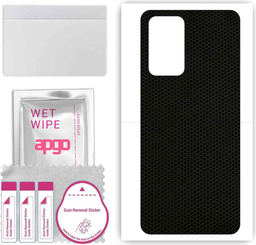 apgo Rückseite Schutzfolie, Skin, kompatibel mit ZTE Voyage 30 Pro, Hinten Displayschutzfolie aus Vinylfolie, kratzfest, einfache Montage - Matrix