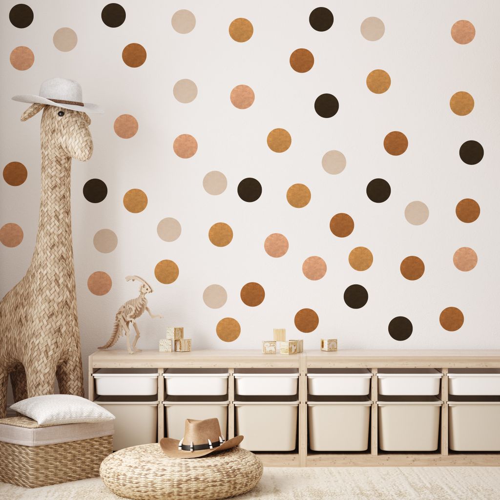 Adesivo murale Muralo tatuaggio murale colorato DOTS motivo Immagine del prodotto 