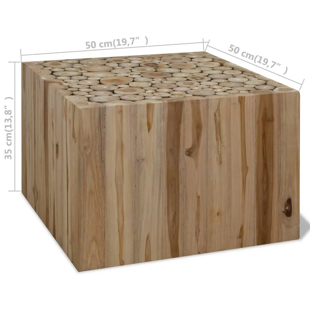 Table basse bois véritable 50 cm stable et durable pour séjour chic - 6