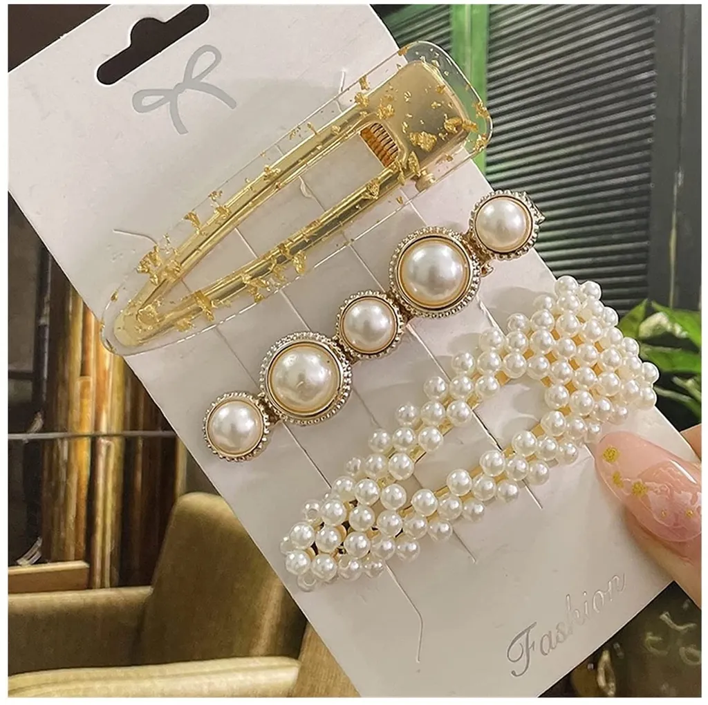 Accessoires de Cheveux pour Mariage et Soirée Barrettes Perles Set 22