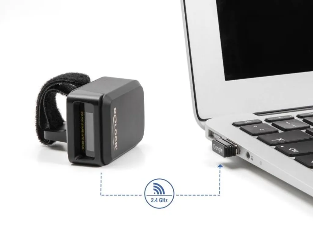 Scanner de Code-barres Mains Libres DELOCK Bluetooth Finition Ergonomique - 4
