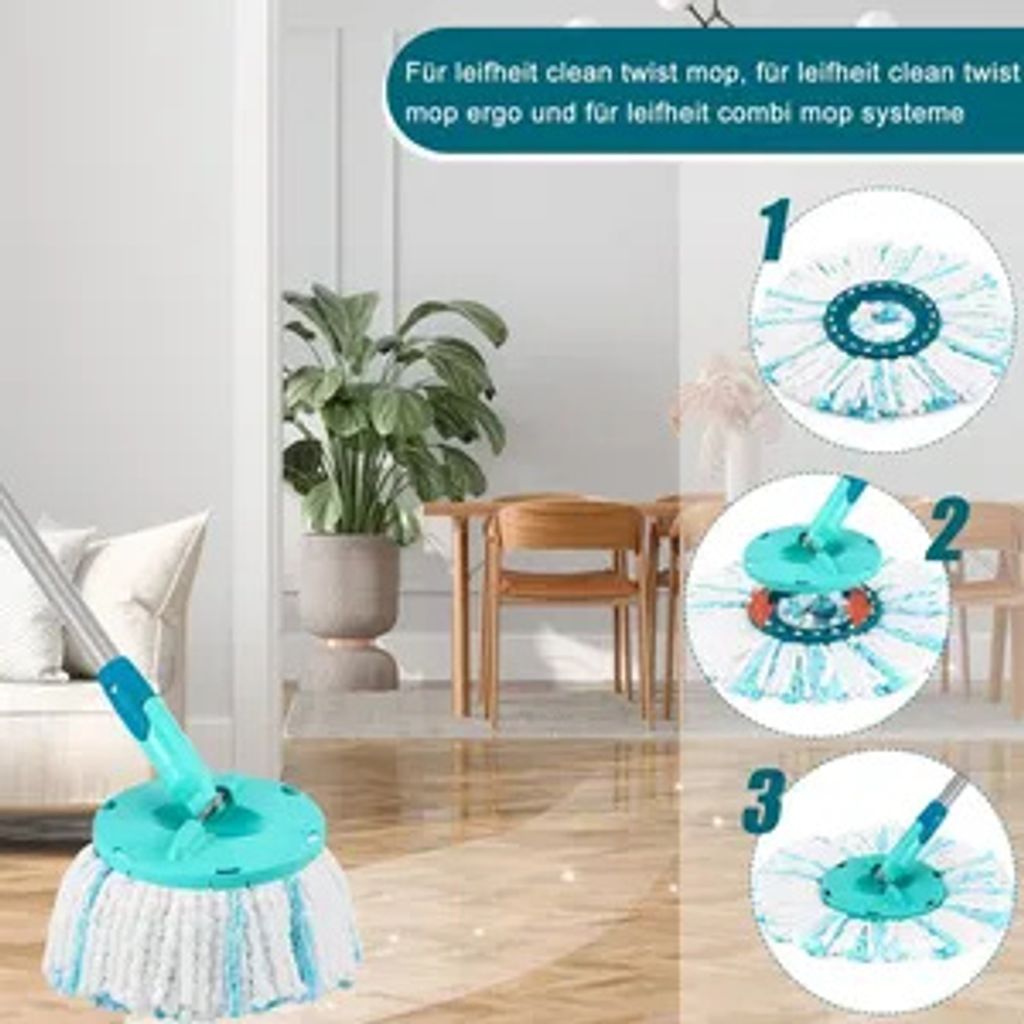 Sada 2 náhradních hlav CLEAN TWIST Disc Mop micro duo, Obrázek produktu 9