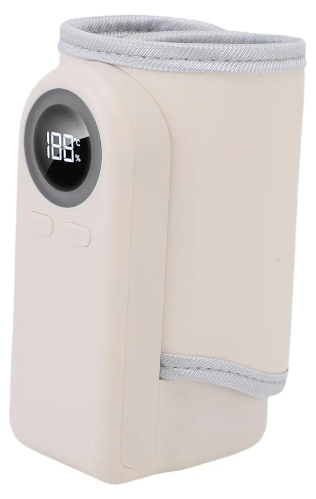 Chauffe-biberon portable rechargeable réglable de 37°C à 55°C