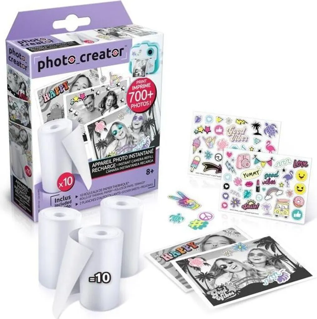 Ricarica Carta Photo Creator Canal Toys 10 Pezzi - Oltre 700 Foto