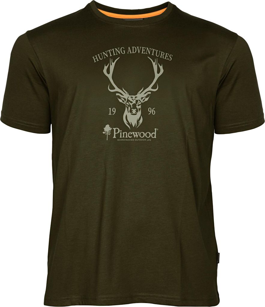 Pinewood Red Deer T-Shirt Herren (Green) Größe XL Produktbild 