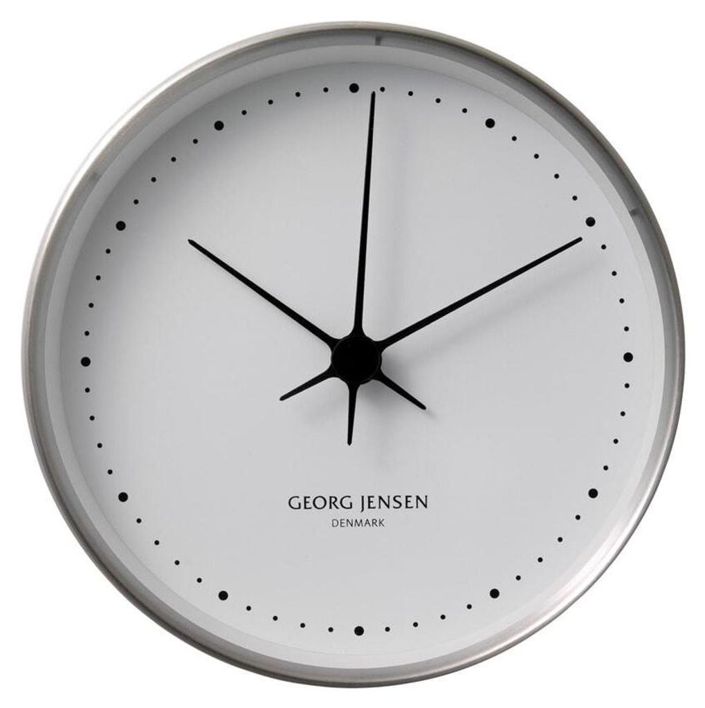 Georg Jensen HENNING KOPPEL CLOCK STEEL&WHITE SS, ABS 22CM Produktbild 