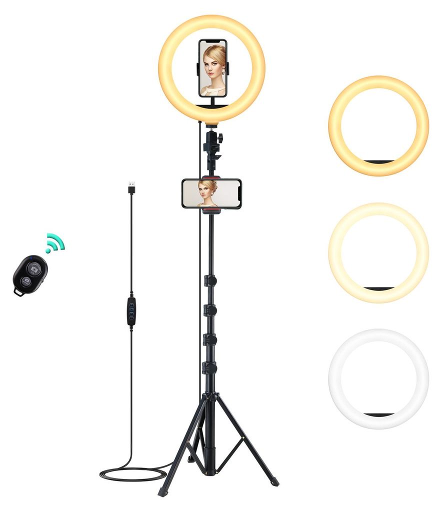 Aukey Ringlicht LT-T13S, 10-Zoll-Dimmbar Ringlicht Produktbild 