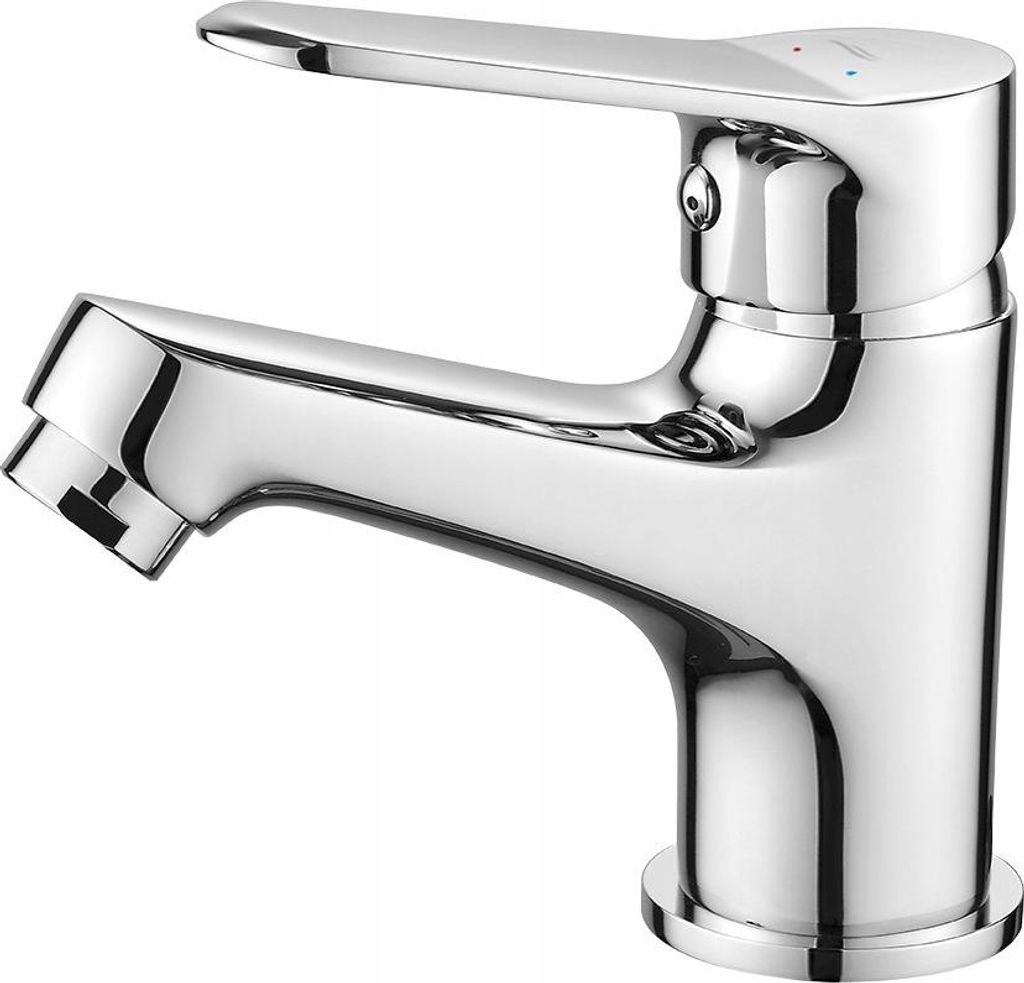 Kuchinox | Atez Batterie-waschbeckenarmatur - Chrom - Ergonomische Form - Modernes Design