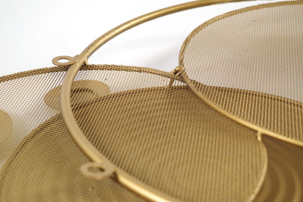 Kobolo Wandbild Wanddeko Metallbild 3D - GOLDEN - aus Produktbild 9