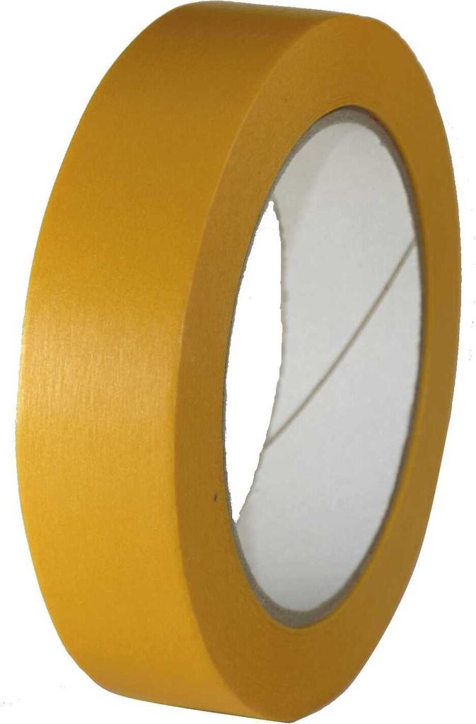 Profi Goldband Abdeckklebeband 25mm x 50m Malerband für präzise Ergebnisse 36 Rollen gelb