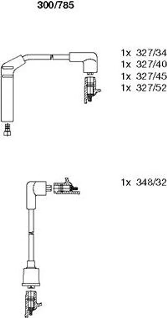 BREMI 300/785 Set cavi accensione OE 2750102A00 compatibile con Atos