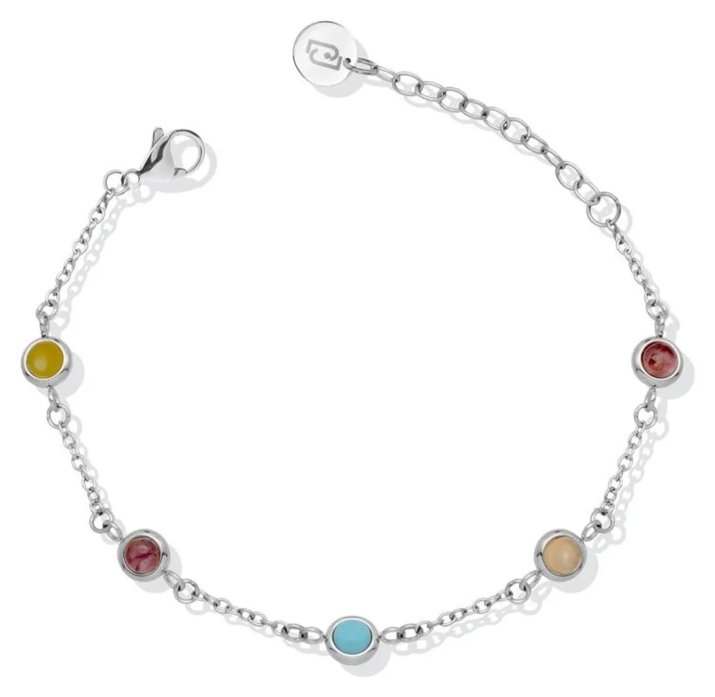 Bracelet en acier résistant multicolore LJ2861 - Brillance et finesse