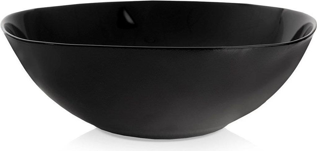 Zwarte glazen schaal LUNA, 25 cm, 2 liter, Productafbeelding 