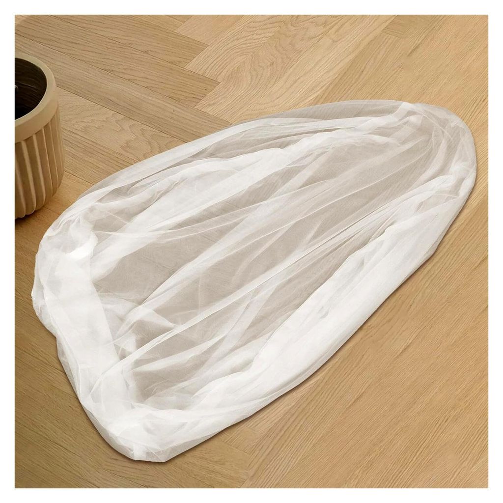 Lazy Sofa Innenbezug Weiß Mesh Hülle Waschbar Weich Komfortabel Ersatzbezug Für Sitzsack Sofa Lounge