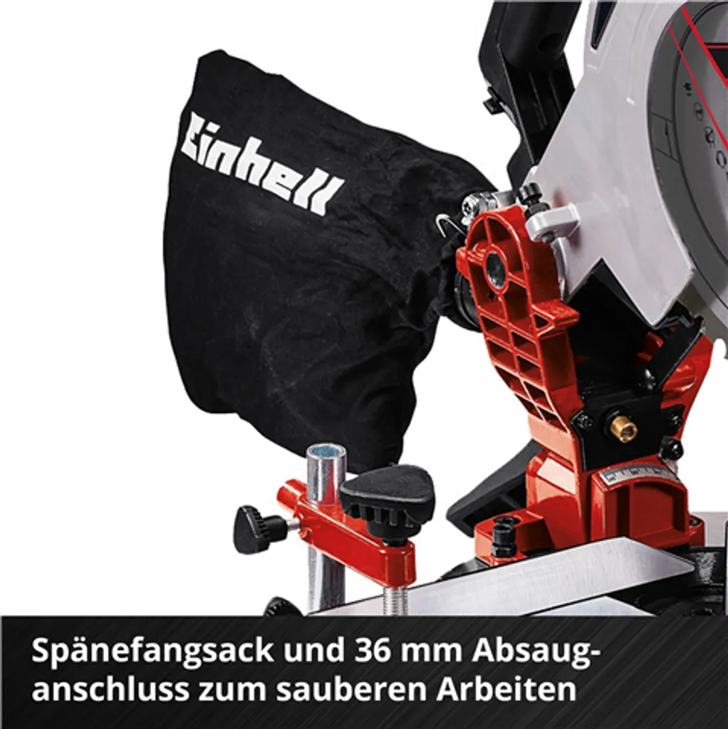 Scie Circulaire à Onglets 210mm Einhell TE-MS 18/210 Li Solo Compacte 18V - 28