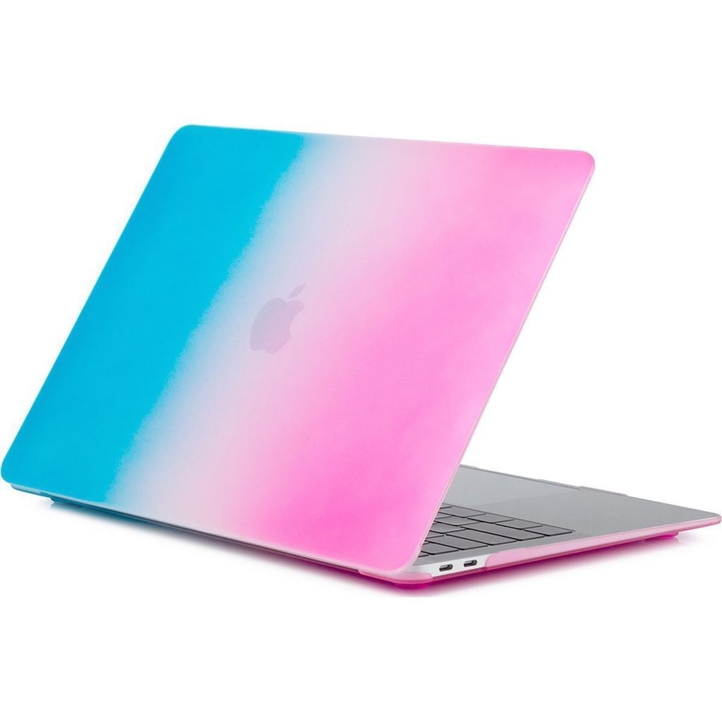Mobigear Rainbow Matte MacBook Pro 16 Zoll (2019-2020) Hardcase Hülle MacBook Case - Blau / Pink - Model A2141