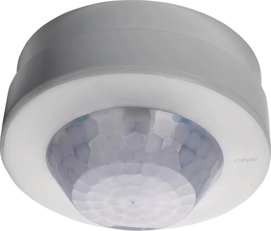 Détecteur Hager couverture 20m de diamètre avec angle total de 360°