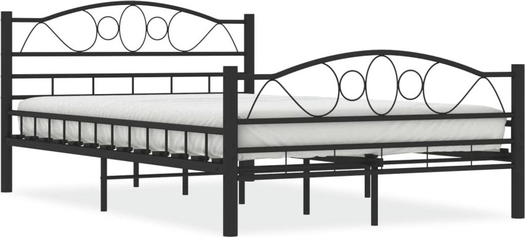 vidaXL Posteľný rošt Black Steel 120x200 cm Obrázok produktu 