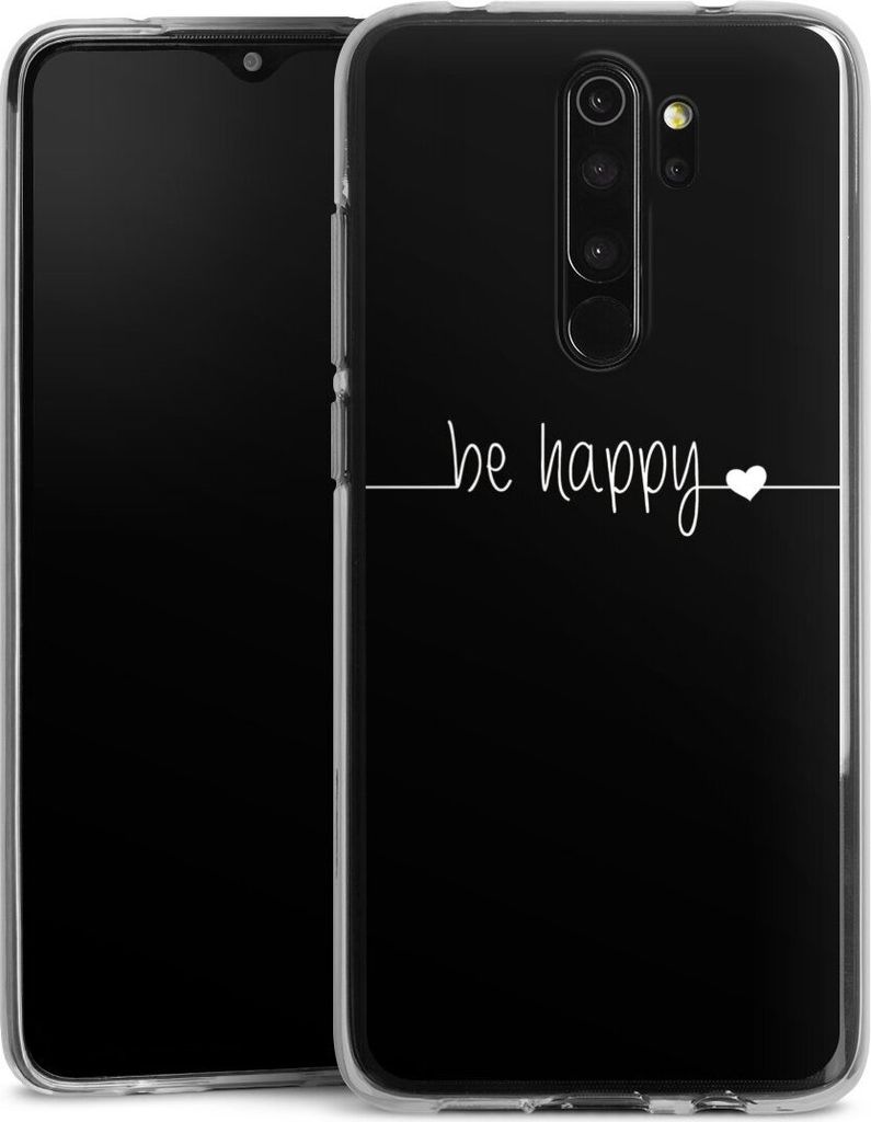 DeinDesign Handyhülle für Xiaomi Redmi Note 8 Pro Silikon Hülle Case Smartphone Schutzhülle Glück Sprüche Statement