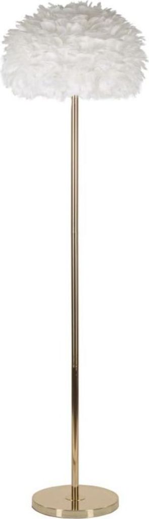 Stehlampe 43 x 170 x 43 cm Metall  Gold Weiß_Natur24