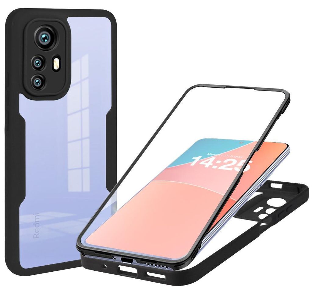 360 Grad Rundum Schutz Handyhülle für Xiaomi 12 / 12X Full Produktbild 