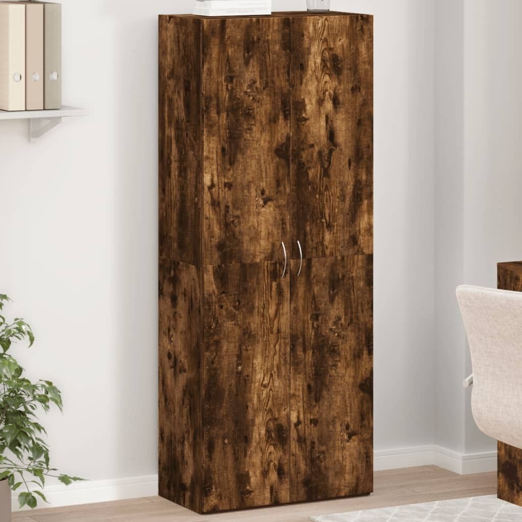 Design New Aktenschrank Räuchereiche 60x32x153 cm Holzwerkstoff - Aktenschränke Möbel2025 CHY6459241 2parcel