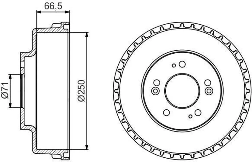 Tambour de Frein Arrière pour Kia Carnival I II - Qualité Allemande Bosch