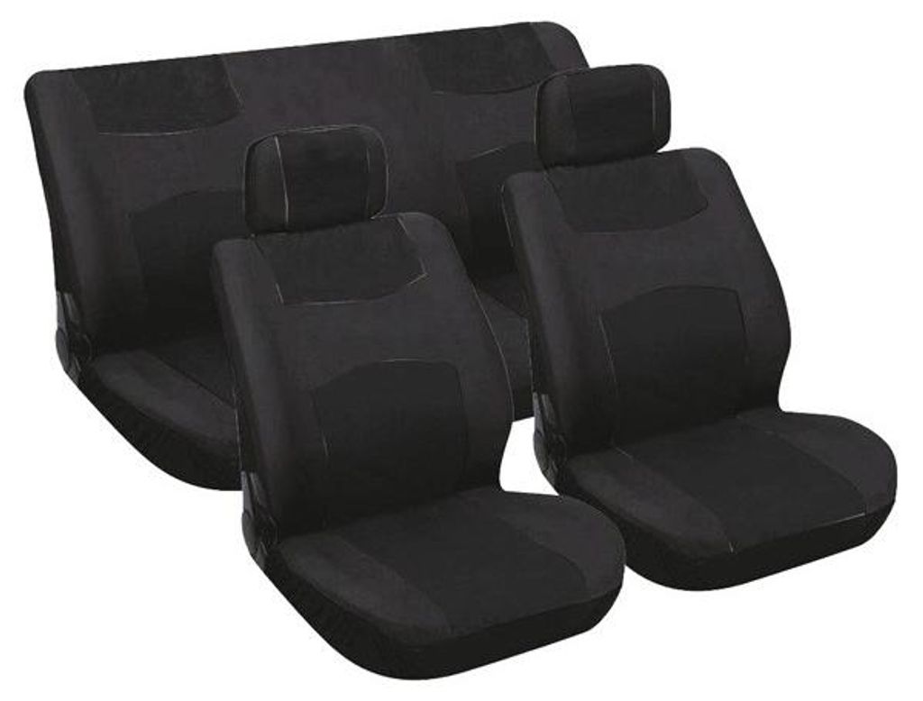 Set di coprisedili Carpoint, 6 pezzi, nero Immagine del prodotto 