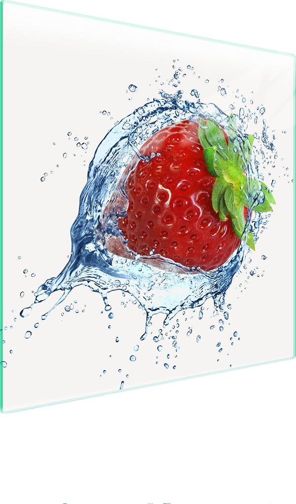 Glasschutzplatte Für Herd 50X52 Erdbeere