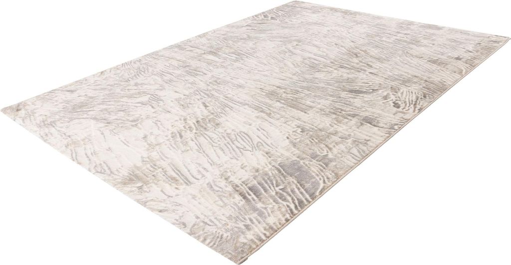 Pierre Cardin modernes Luxus-Vloerkleed in Beige und Silber, 200x290 cm, stilvolles Design für Wohnzimmer und Büro