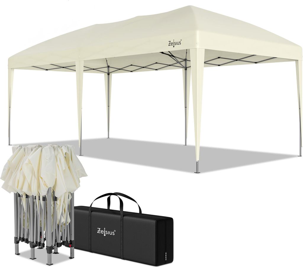 Zelsius Pavillon pliable 3 x 6 m, beige, pavillon pliable Image du produit 