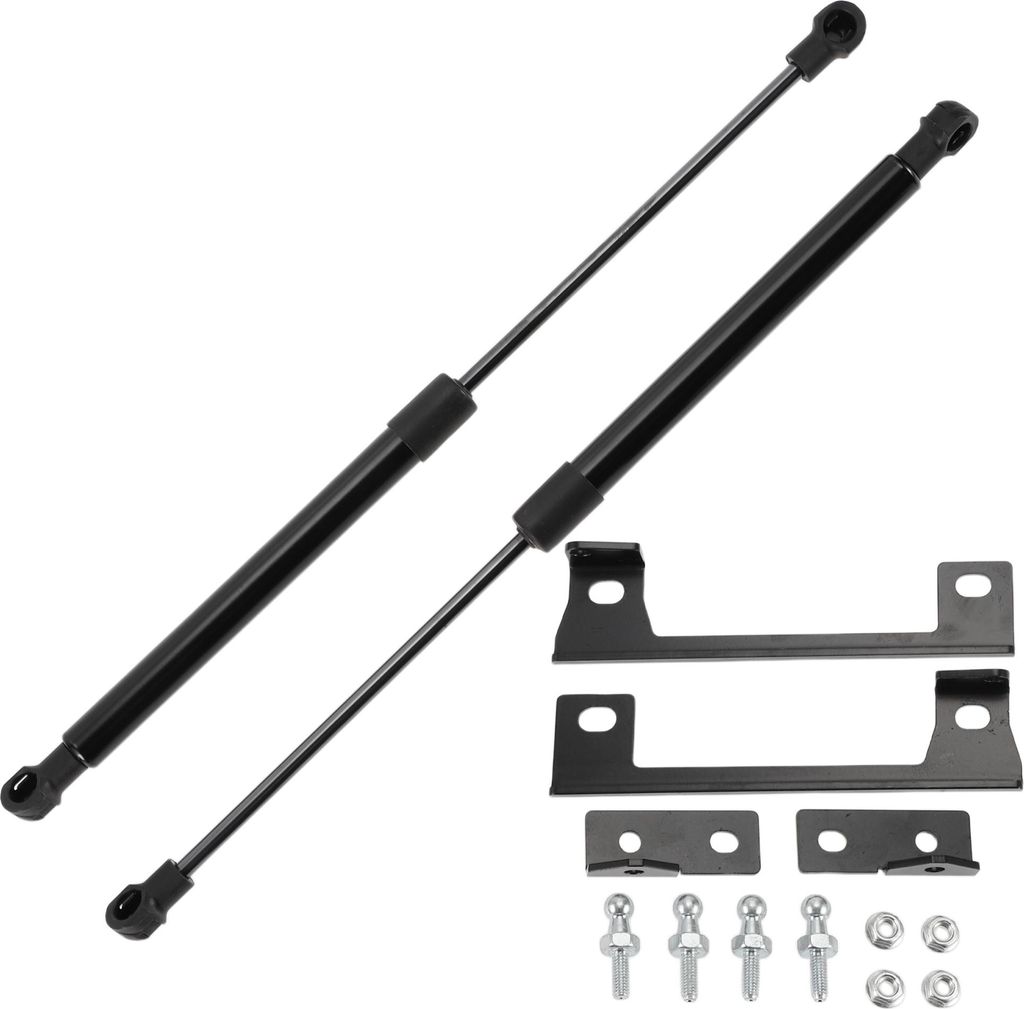 Stoßdämpfer für Ford Focus MK3 2012-2018 Front Motorhaube Gasfeder Schwarz mit Montagehalterung, Dichtung 2Set