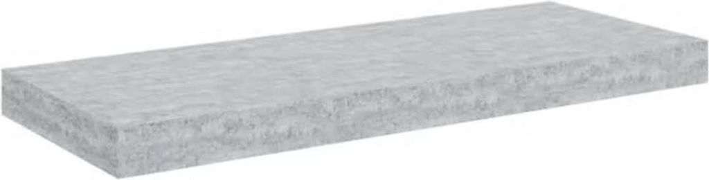 vidaXL Schweberegal Betongrau 60x23,5x3,8 cm MDF