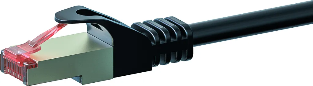 Cavo Ethernet CAT6 0.5m S/FTP LSOH Nero - Gaming e Streaming 4K