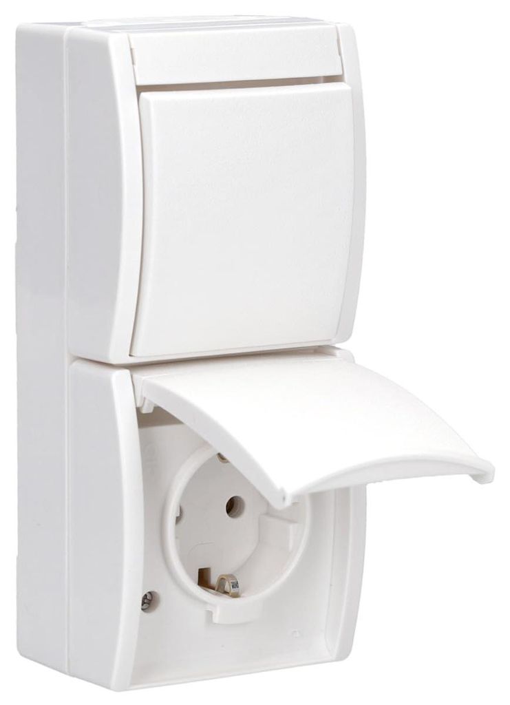Combinación de interruptor y enchufe Busch-Jaeger, modelo Imagen del producto 