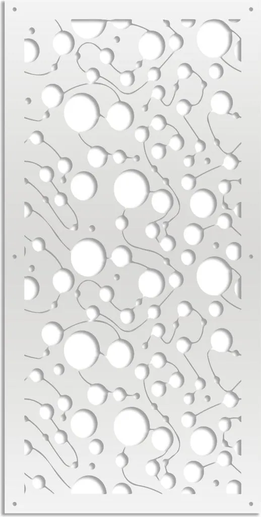 BAKTERIA- Pannello in PVC traforato - Parasole 50x150 cm bianco