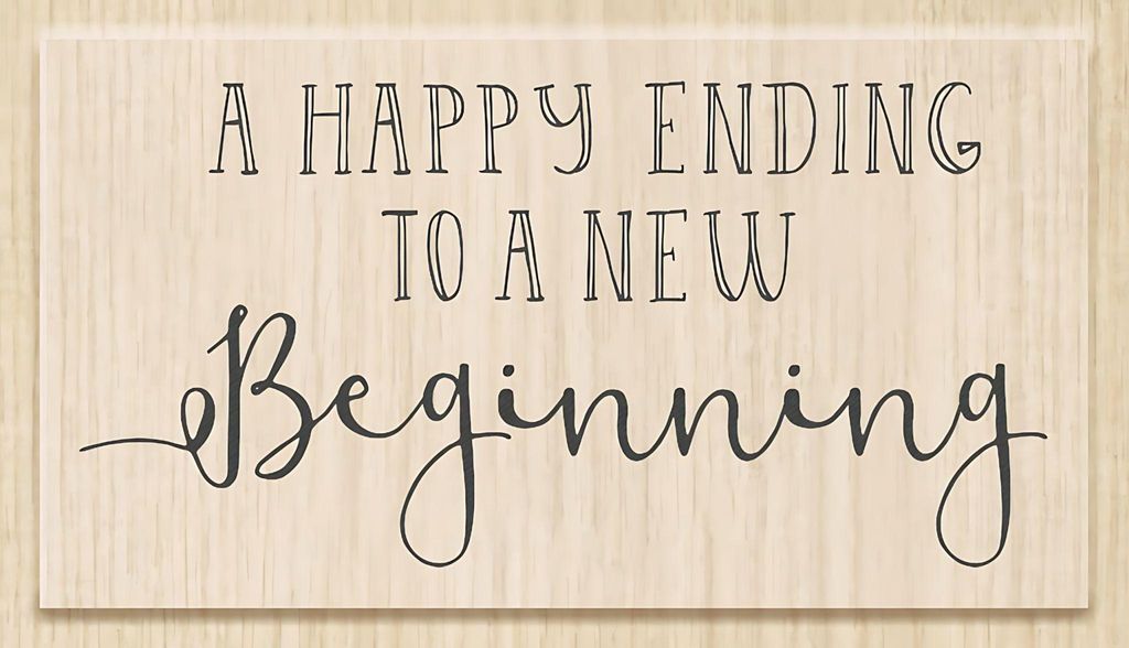 HEYDA 211800693 Stempel Hochzeit A Happy Ending Holz matt lackiert